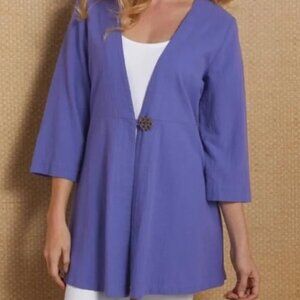 Soft Surrounding Gauzy Topper Cardigan